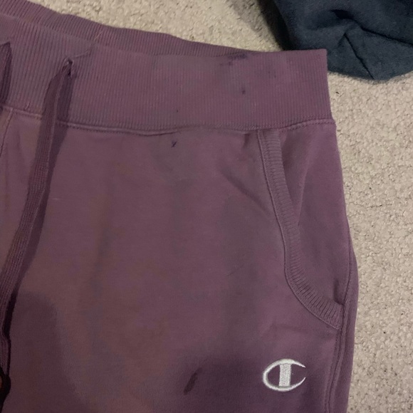 Purple Champion Sweat Pants - Picture 2 of 3
